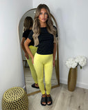 Briony Bum-Scrunch Seamless Leggings - Yellow