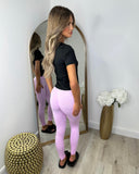 Briony Bum-Scrunch Seamless Leggings - Baby Pink