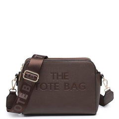 Esme Multi Zip 'The Tote Bag' Cross Body Bag - Chocolate