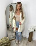 Melissa Mid Length Cardigan - Cream