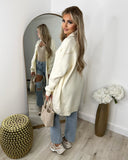 Melissa Mid Length Cardigan - Cream