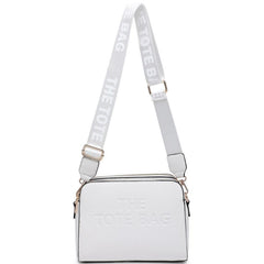 Esme Multi Zip 'The Tote Bag' Cross Body Bag - White