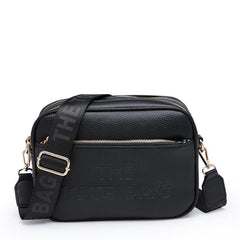 Rhea 'The Tote Bag' Multi Pocket Cross Body Bag - Black