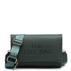 Tilly 'The Tote Bag' Fold Over Zip Top Design Bag - Forrest Green