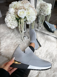 Leonie Sock Trainers - Grey